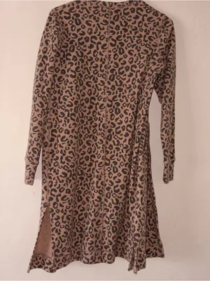 Abercrombie & fitch leopard print long cardigan sweater XS thumbnail 3