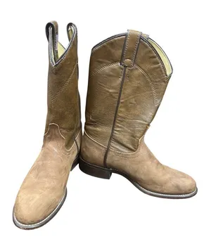 Laredo wms brown leather USA vintage mid calf western boots sz 7M SKU 10-276 thumbnail 1