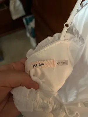 White Romper Ruffles Size XS thumbnail 3