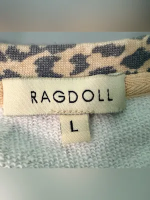 Ragdoll LA Super Oversized Printed Sweatshirt in Brown Leopard size Large thumbnail 8