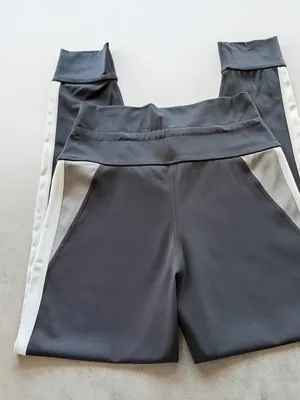 Aerie OFFLINE Leggings Womens Large Charcoal High Waisted 7/8 Athletic Pants thumbnail 2