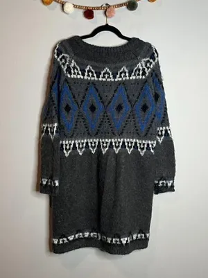 Free People Frosted Fair Isle cardigan sweater thumbnail 6
