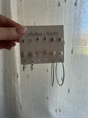 Silver earrings thumbnail 2