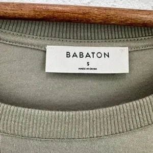 Aritzia Babaton Tunic Top Sage Green 3/4 Sleeve Round Neck‎ Casual Relaxed Chic thumbnail 2