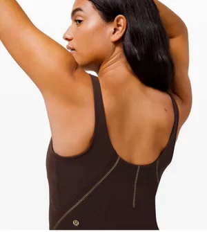 Lululemon Brown  Align Tank Gold Detail thumbnail 5