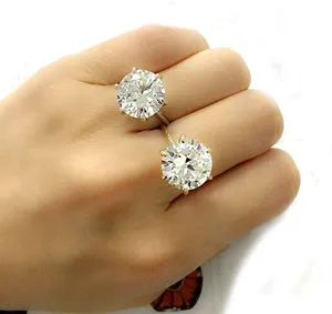 5ct halo 4.5 5 6 7 8 9 10 Diamond Cz Silver 925 Cushion Engagement Proposal Ring thumbnail 6