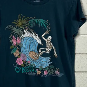 O’Neill Surf Skeleton Gray Tee size L thumbnail 5
