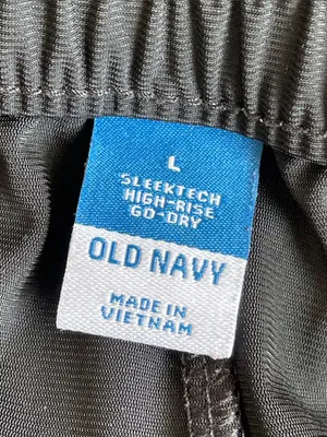 Old Navy Black SleekTech High-Rise Go Dry Pants thumbnail 4