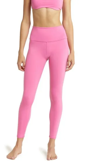 ALO Yoga NWT Airbrush Paradise Pink 7/8 High-Rise Leggings Size L thumbnail 1