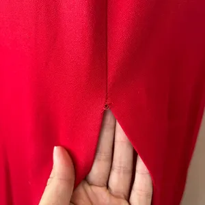 Vintage Solid Red Sleeveless Full Length Strappy Rhinestone Formal Dress thumbnail 7