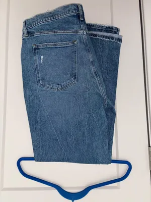 Abercrombie 90s Straight Ultra High-Rise Long Jeans thumbnail 4