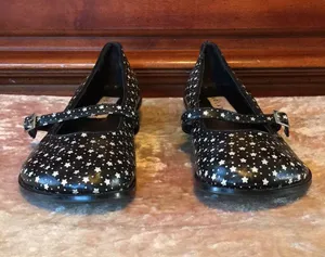 Very Volatile Black White Stars ⭐️ Mary Janes EUC 7.5 thumbnail 4
