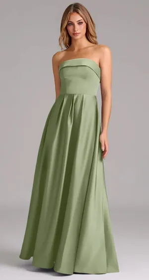 Azazie Bridesmaid Dress Pistachio thumbnail 1