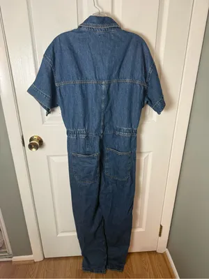Free People Marci Denim Jumpsuit Blue S thumbnail 5