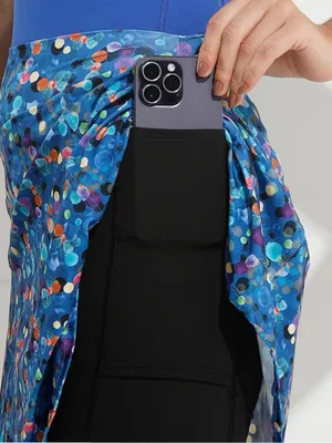 Dona Jo Ultimate Skirt Skort Blue Multicolor Pickleball Golf Athleisure Tennis thumbnail 4