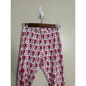 Roller Rabbit Pink Monkey Pajama Pants Womans XS 100% Pima Cotton Made in Peru thumbnail 3