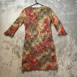 Vintage 90s Brocade Lace Floral Dress Whimsical Dark Fairy Cottagecore Sz Medium thumbnail 8