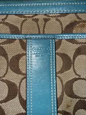 Coach Brown and Blue Crossbody Bag thumbnail 10