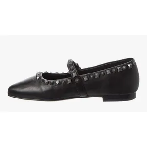 Ash Beatnik Leather Flat Women's Size 36 US 6 Mary Jane's Studded Whimsy Goth thumbnail 2