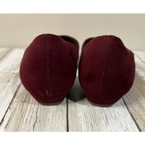 Michael by Michael Shannon Burgundy Faux Suede Adaire Flats Size 7.5M‎ thumbnail 3