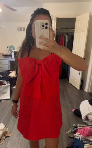 Boutique Red Mini Dress thumbnail 1