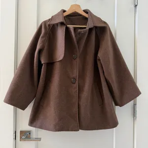 Coffee Brown Womens Coat Blazer Jacket thumbnail 1