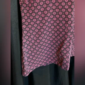 Croft & Barrow Women’s Sleeveless V-Neck Floral Print Top Pink & Black SM thumbnail 7