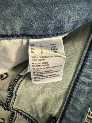 American Eagle Outfitters Women's Dark Blue Stretch Skinny Jeans thumbnail 4