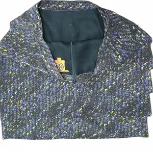 Tory Burch Silk Tiered‎ Ruffle Mini Skirt Abstract Print Purple Yellow Size 8 thumbnail 4