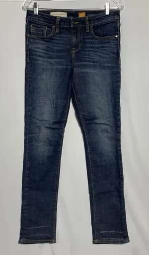 Pilcro the Letter Press Jeans Anthropolgie‎ Sz 29 Stet Selvege Blue Denim FLAW thumbnail 1