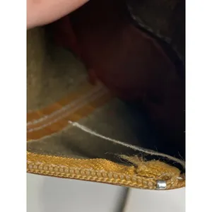 Vintage Leather Mini Crossbody Bag Tan Brown Made in Hong Kong 70s 80s Festival thumbnail 8