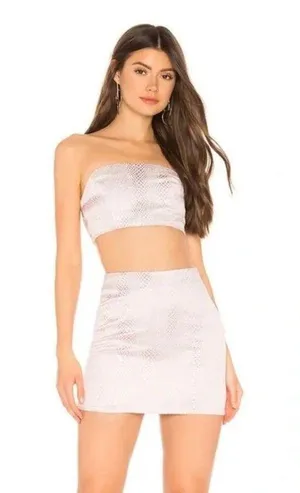 superdown Revolve Two Piece Pink Snake Set thumbnail 1