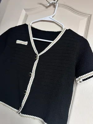 Tweed Top Black Size XS thumbnail 3