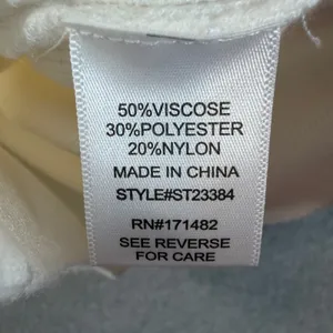 Sincerely Jules Rib Knit Button Front Tank Top Women's XS Ivory Sleeveless thumbnail 4