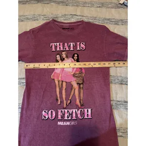 Mean Girls Y2K "That Is So Fetch" Graphic Tee Mauve Mineral Wash Pink Small S/P thumbnail 5