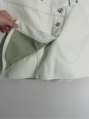 Free People We the Free Wynne Faux Leather Skirt Size 31 thumbnail 3
