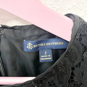 Brooks Brothers Black Short Sleeve Cocktail Sequins Dress 2 Elegant Timeless thumbnail 3