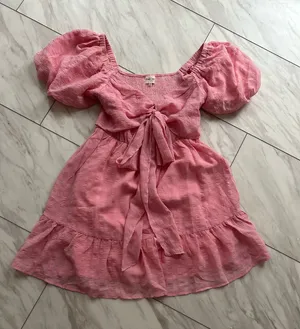 Peach Love Pink boutique dress thumbnail 1