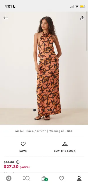 Motel ASOS Two-Piece Set Skirt & Halter dress thumbnail 2