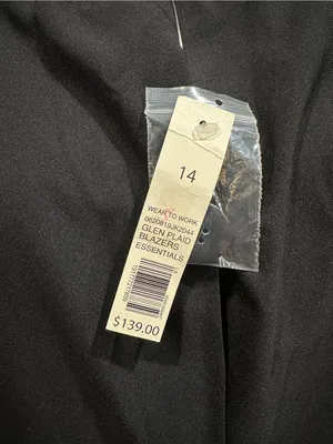 The Limited Glen Plaid Double‑Breasted Blazer – NWT – Size 14 thumbnail 9