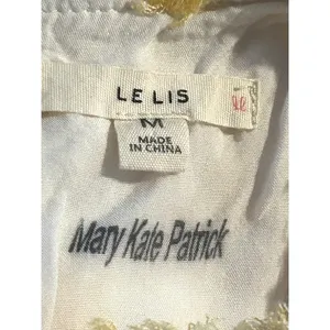 Le Lis Tropical Crop Tank Top Islandcore Parrot Palm Tiered Boxy Resort‎ Medium thumbnail 4