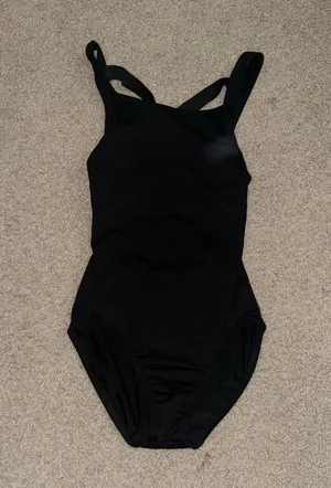Strappy Dance Leotard Black Size L thumbnail 1