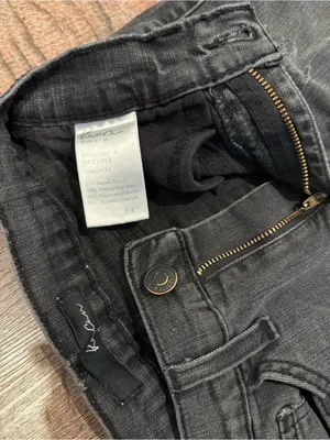 Kancan Women’s Black Gray Distressed Skinny Jeans 23 Waist 31 Inseam Punk Goth thumbnail 3
