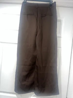 SHEIN Brown Wide-Leg Dress Pants thumbnail 2
