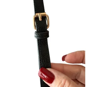 BRAND NEW ~ Small Black Textured Leather ? Cross Body Purse Shoulder Bag thumbnail 7