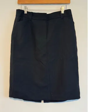 J.Crew Black Wool Pencil Skirt Women’s Size 6‎ Work Office Career Skirt thumbnail 1