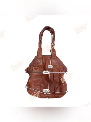 Vintage Gustto Leather Hobo Slouchy Shoulder Bag thumbnail 10