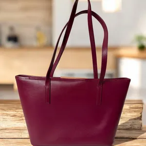 Ted Baker Burgundy Tote Bag Large Structured Shoulder Handbag thumbnail 4