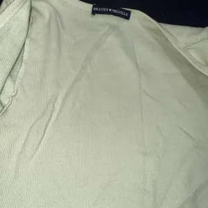 Brandi Melville Green Minimalist Full Button Cotton Crop Short Sleeve‎ Top 0 thumbnail 4