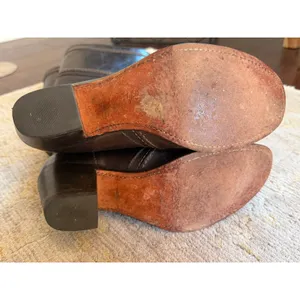Frye Jane Stitch Boots Womens Sz 7 Brown Leather Riding Knee High Block Heel thumbnail 12